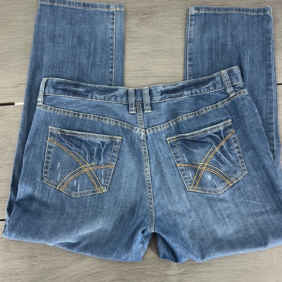 a.n.a jeans high waisted cropped women jean size 10 frays - Picture 9 of 10